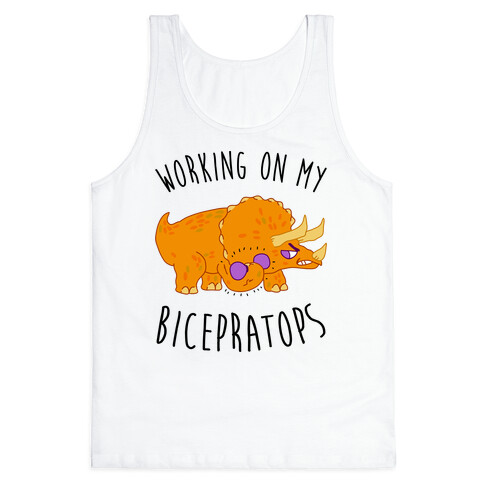 Working on My Bicepratops Tank Top