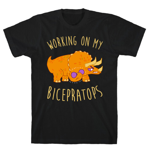 Working on My Bicepratops T-Shirt