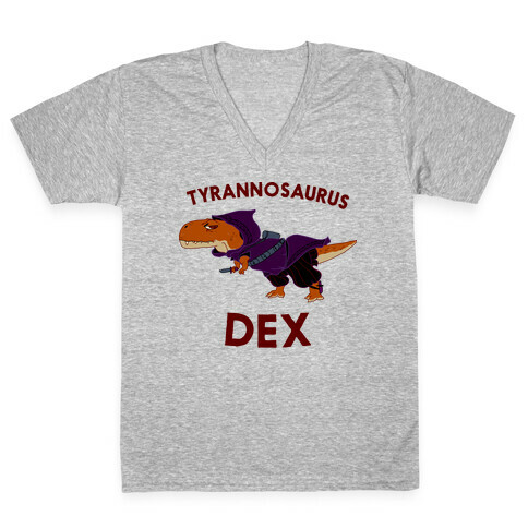 Tyrannosaurus Dex V-Neck Tee Shirt