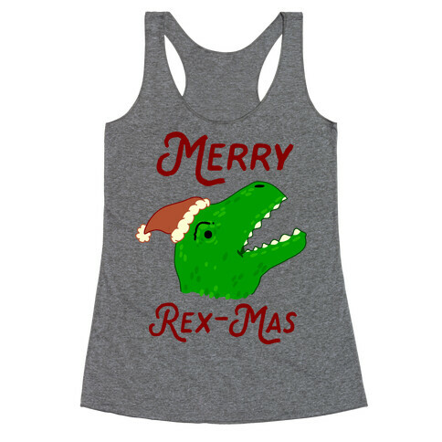 Merry Rex-mas Racerback Tank Top