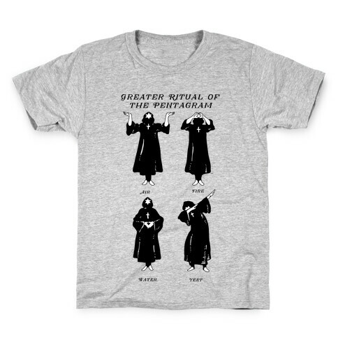 Greater Ritual of the Pentagram Dab Kids T-Shirt