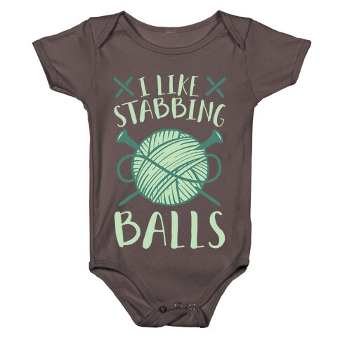 I Like Stabbing Balls Baby One-Piece