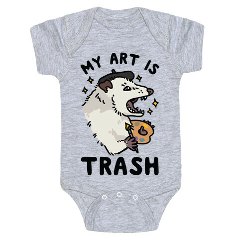 My Art is Trash Possum Baby One-Piece