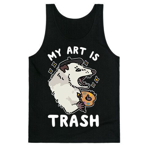 My Art is Trash Possum Tank Top