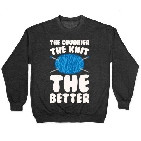 The Chunkier The Knit The Better White Print Pullover