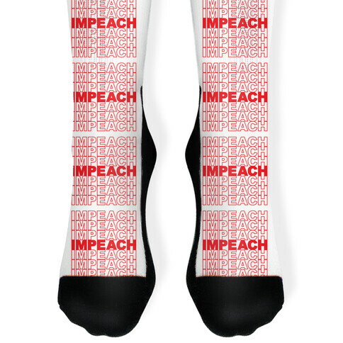 Impeach Thank You Bag Parody Sock