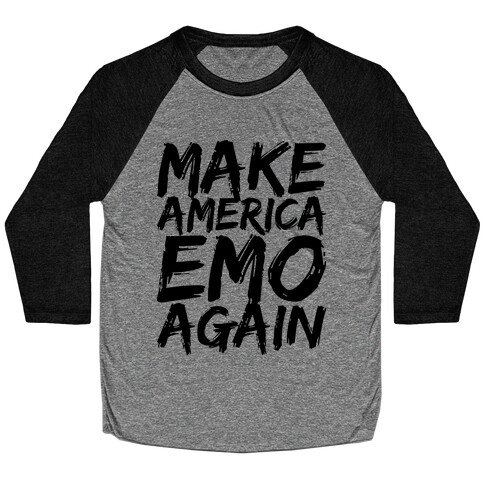 Make America Emo Again Baseball Tee