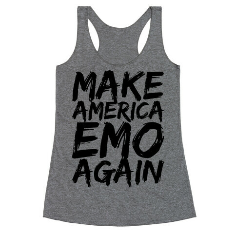 Make America Emo Again Racerback Tank Top