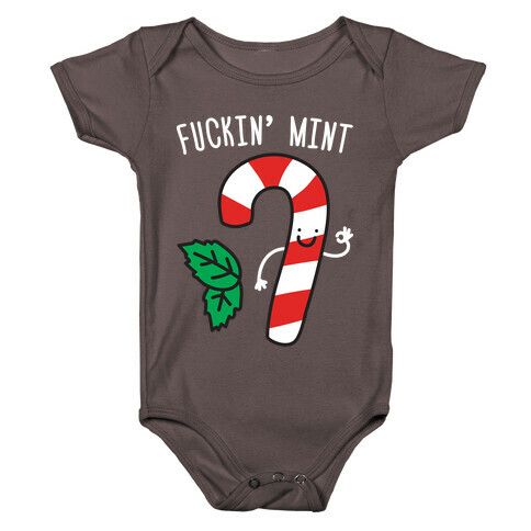F***in' Mint Candy Cane Baby One-Piece