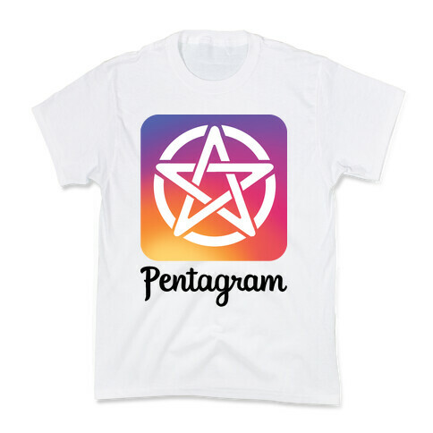 Pentagram Instagram Parody Kids T-Shirt