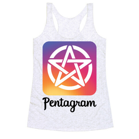Pentagram Instagram Parody Racerback Tank Top
