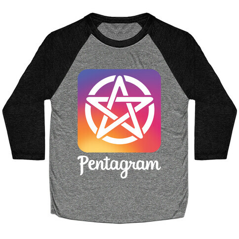 Pentagram Instagram Parody Baseball Tee