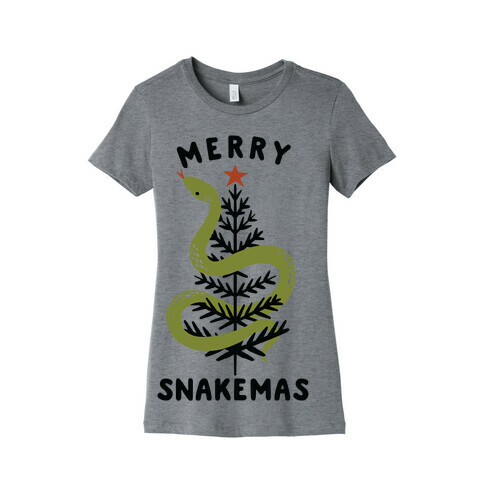 Merry Snakemas Womens T-Shirt