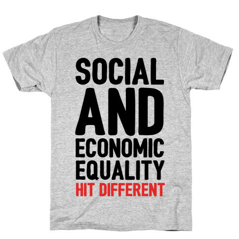 Social and Economic Equality Hit Different T-Shirt