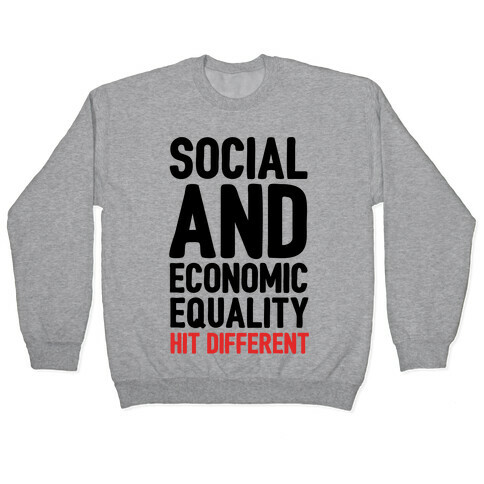 Social and Economic Equality Hit Different Pullover