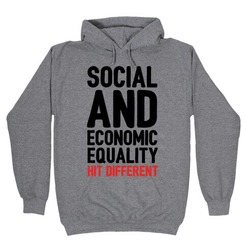 Social and Economic Equality Hit Different Hooded Sweatshirt