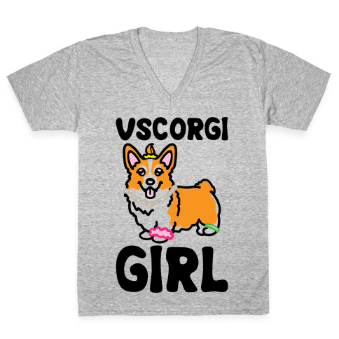 Vscogri Girl Parody V-Neck Tee Shirt
