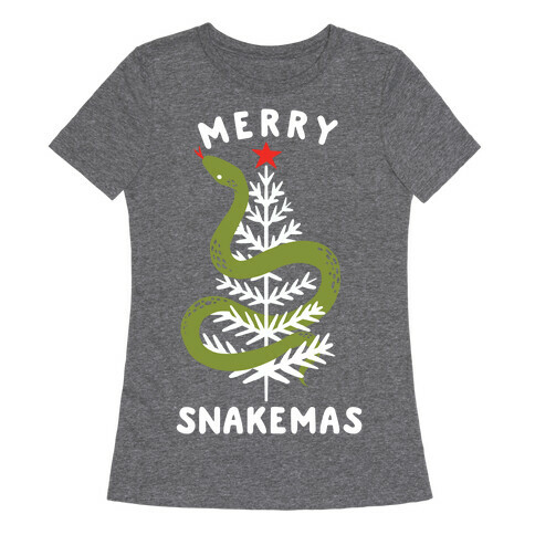 Merry Snakemas Womens T-Shirt