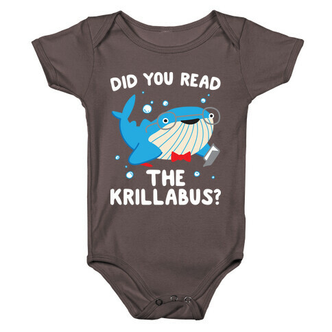 Did You Read The Krillabus? Whale  Baby One-Piece