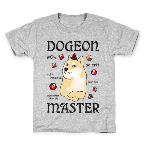 Dogeon Master Doge DM Kids T-Shirt