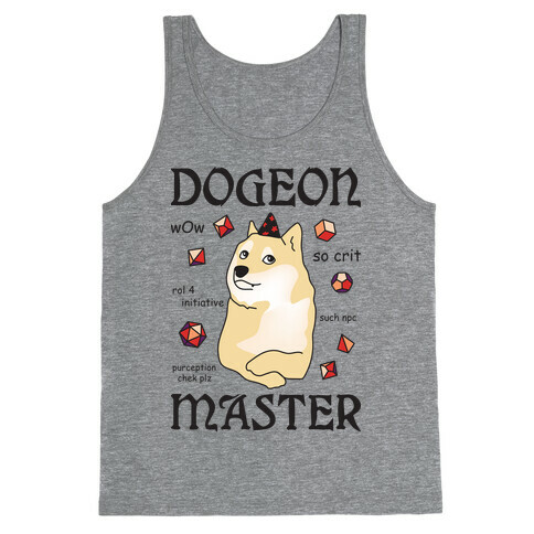 Dogeon Master Doge DM Tank Top
