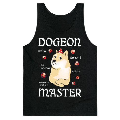 Dogeon Master Doge DM Tank Top