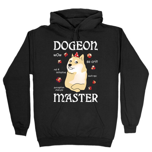 Dogeon Master Doge DM Hooded Sweatshirt