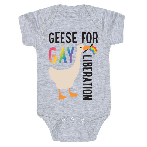 Geese For Gay Liberation Baby One-Piece