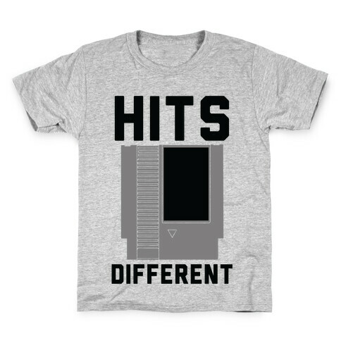 Hits Different Game Cartridge  Kids T-Shirt