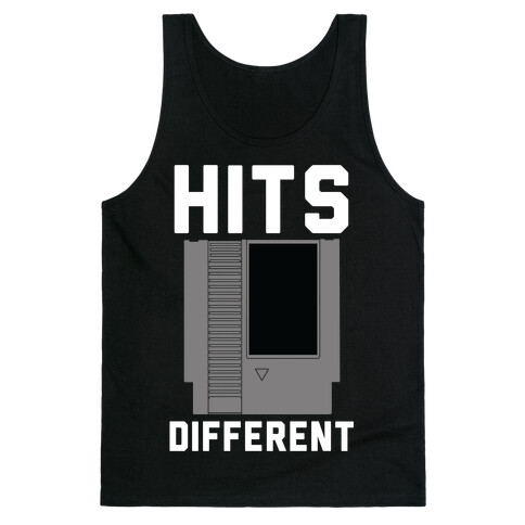 Hits Different Game Cartridge  Tank Top