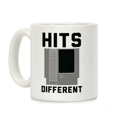 Hits Different Game Cartridge  Coffee Mug