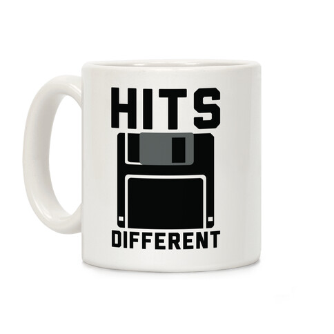 Hits Different Floppy Disk Coffee Mug