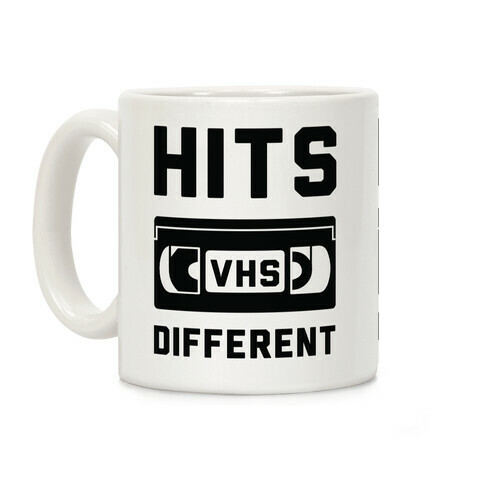 Hits Different VHS Coffee Mug