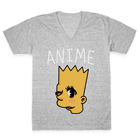 Anime Bort Parody V-Neck Tee Shirt