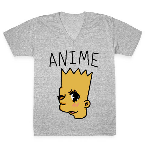 Anime Bort Parody V-Neck Tee Shirt