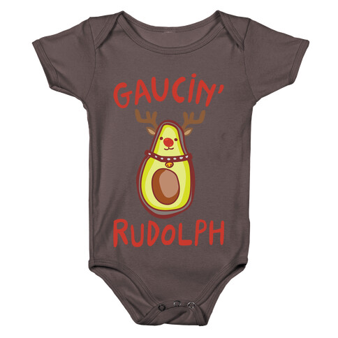 Guacin' Rudolph Parody White Print Baby One-Piece