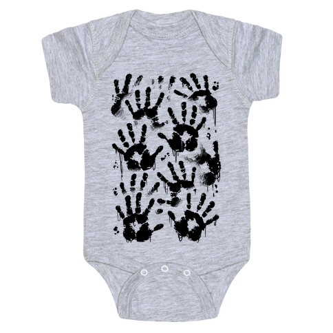 BT Handprints Pattern Baby One-Piece
