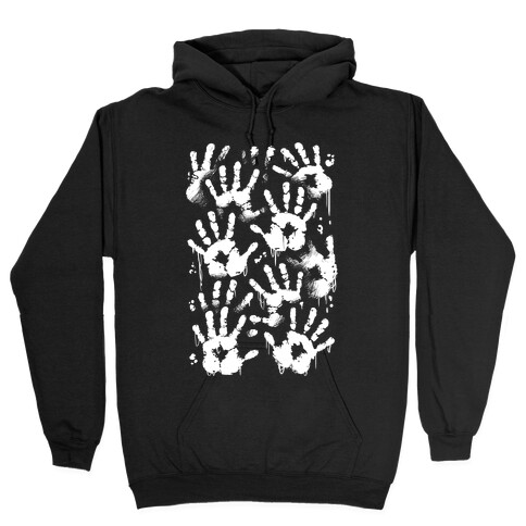 BT Handprints Pattern Hooded Sweatshirt