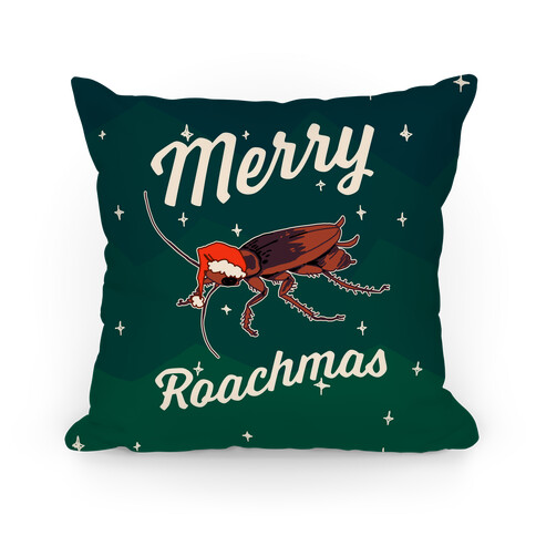 Merry Roachmas Pillow