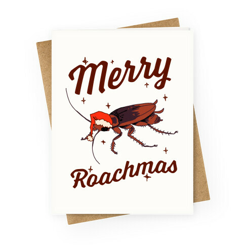 Merry Roachmas Greeting Card
