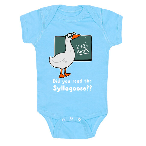 Did You Read the Syllagoose? Baby One-Piece