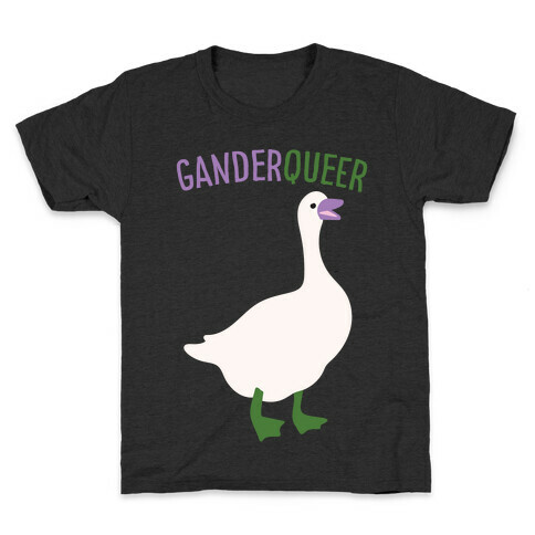Ganderqueer (Goose Parody) White Print Kids T-Shirt