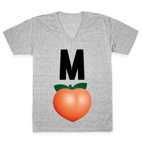 M Peach Impeach V-Neck Tee Shirt