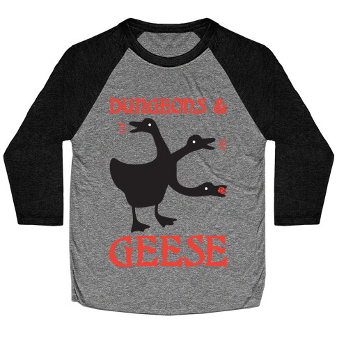 Dungeons & Geese Baseball Tee