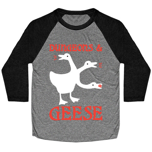 Dungeons & Geese Baseball Tee