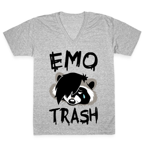 Emo Trash V-Neck Tee Shirt