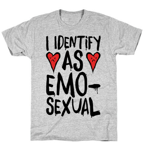 I Identify as Emo-sexual Parody T-Shirt