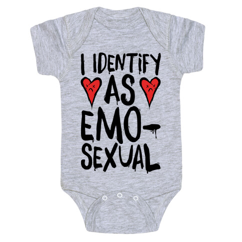 I Identify as Emo-sexual Parody Baby One-Piece