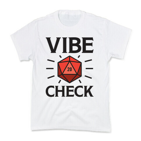 Vibe Check D20 Kids T-Shirt