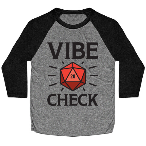 Vibe Check D20 Baseball Tee